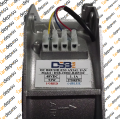 FANDE-22082-B48V-DC  48V DC 225X225X80mm METAL KANAT METAL KASA FAN | EBMPAPST W1G200-HH01-52 KODLU ÜRÜNE MUADİLDİR.