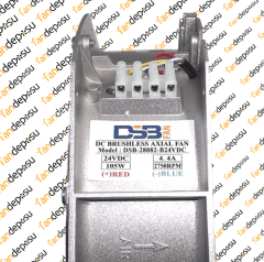 FANDE-28082-B24V-DC 24V DC 280X280X80mm METAL KANAT METAL KASA FAN | EBMPAPST W1G250-HH37-52 KODLU ÜRÜNE MUADİLDİR.