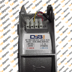 FANDE-28082-B48V-DC 48V DC  280X280X80mm METAL KANAT METAL KASA FAN | EBMPAPST W1G250-HH67-52 KODLU ÜRÜNE MUADİLDİR.