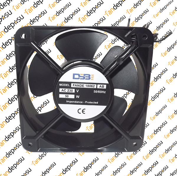 FANDE-18062  180x180x62mm 230V AC METAL KASA PLASTİK KANAT FAN
