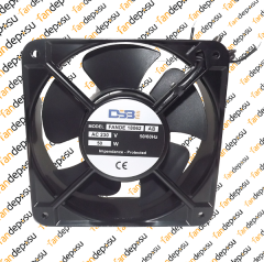 FANDE-18062  180x180x62mm 230V AC METAL KASA PLASTİK KANAT FAN