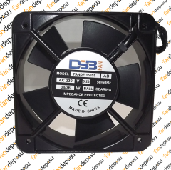 FANDE-15055 150x150x55mm 230V AC METAL KASA PLASTİK KANAT FAN