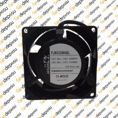 JASON FAN FJ8032MAB  80x80x32mm  230V AC KABLOLU METAL KASA METAL KANAT RULMANLI FAN