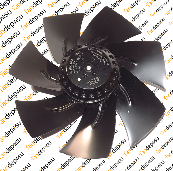 JASON FAN FJ2E-250.A  250x73mm 230V AC  METAL KANAT KABLOLU RULMANLI ÜFLEME FAN