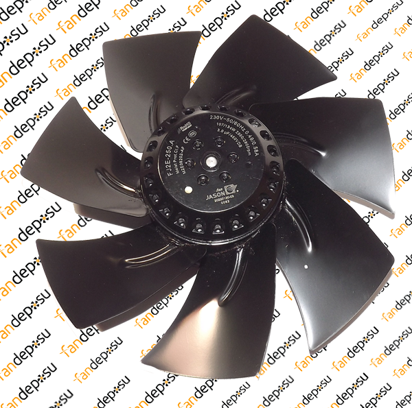 JASON FAN FJ2E-250.V 250x73mm 230V AC METAL KASA METAL KANAT KABLOLU RULMANLI EMİŞ FAN