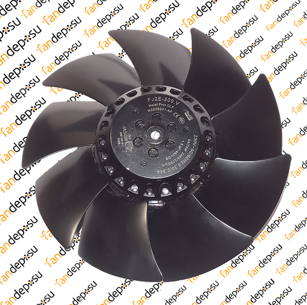 JASON FAN FJ2E-200.A 200x63mm 230V AC METAL KASA METAL KANAT KABLOLU RULMANLI ÜFLEME FAN