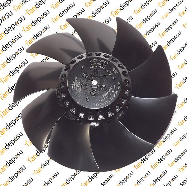 JASON FAN FJ2E-200.A 200x63mm 230V AC METAL KASA METAL KANAT KABLOLU RULMANLI ÜFLEME FAN