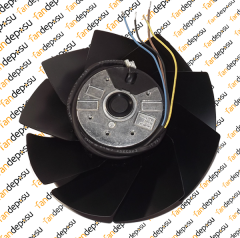 JASON FAN FJ2E-200.A 200x63mm 230V AC METAL KASA METAL KANAT KABLOLU RULMANLI ÜFLEME FAN