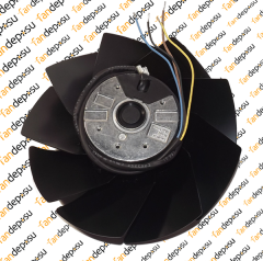 JASON FAN FJ2E-200.A 200x63mm 230V AC METAL KASA METAL KANAT KABLOLU RULMANLI ÜFLEME FAN