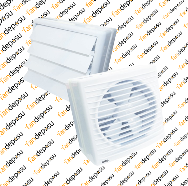 AİRCOL 150C OP 220V AC 21 WATT PLASTİK CAM VE DUVAR TİPİ OTOMATİK PANJURLU ASPİRATÖR