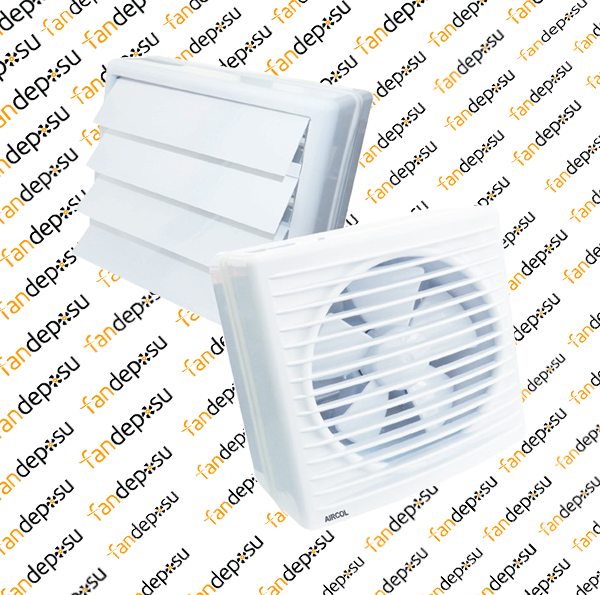 AİRCOL 150C MP 220V AC 21 WATT PLASTİK CAM VE DUVAR TİPİ MEKANİK PANJURLU ASPİRATÖR