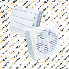 AİRCOL 150C MP 220V AC 21 WATT PLASTİK CAM VE DUVAR TİPİ MEKANİK PANJURLU ASPİRATÖR