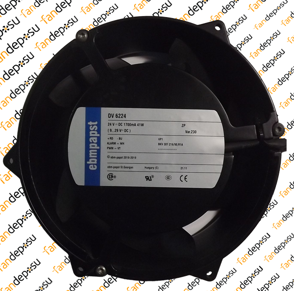 EBMPAPST DV6224  172x172x51mm  24V DC METAL KASA PLASTİK KANAT FAN