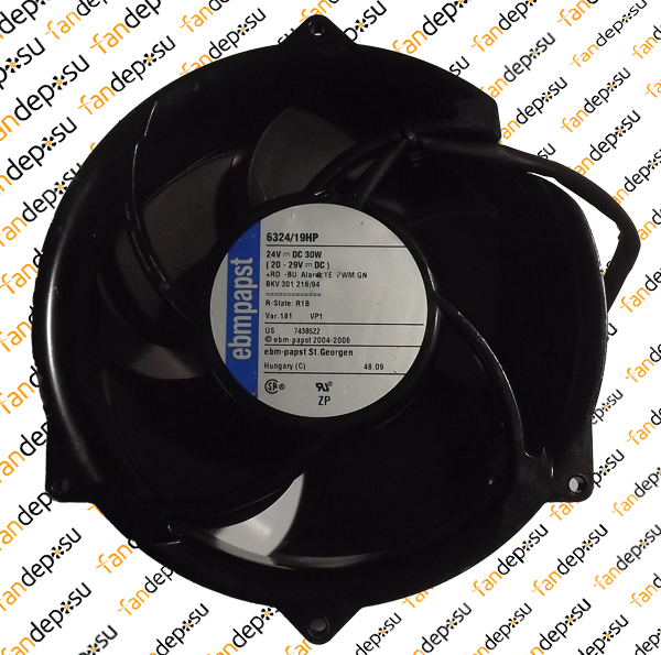 EBMPAPST 6324/19HP  24V DC  170x170x51mm METAL KASA PLASTİK KANAT FAN