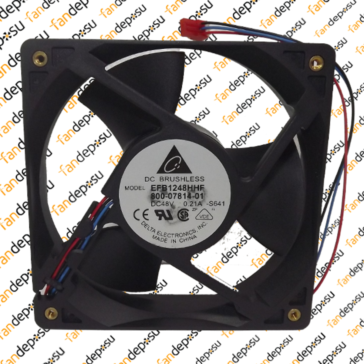 DELTA EFB1248HHF-800-07814-01  120x120X32mm 48V DC 0.21A  PLASTİK KASA PLASTİK KANAT FAN