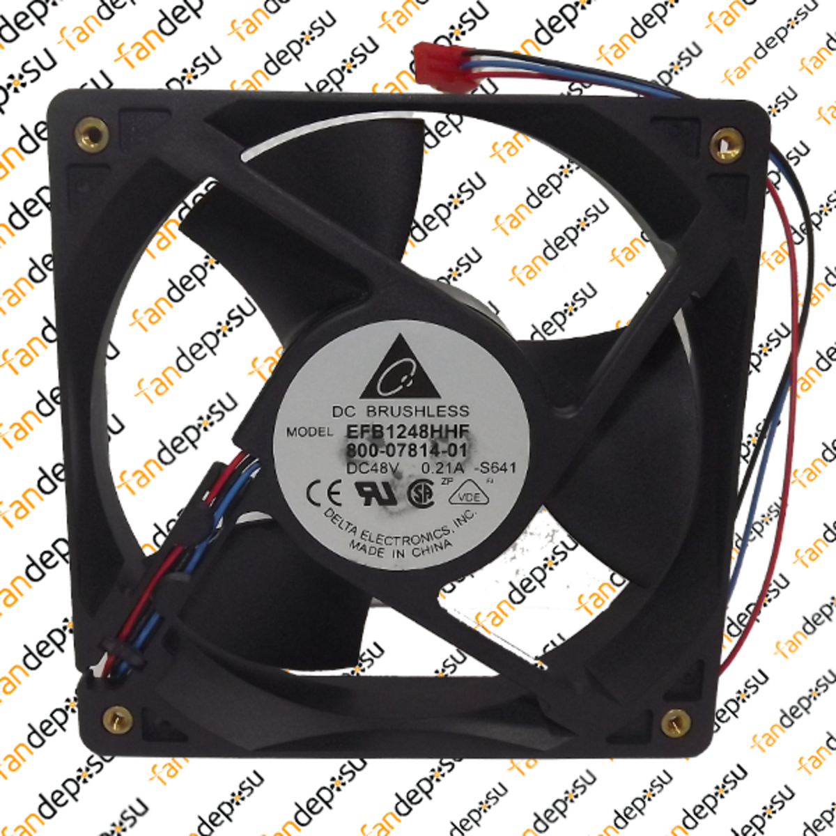 DELTA EFB1248HHF-800-07814-01  120x120X32mm 48V DC 0.21A  PLASTİK KASA PLASTİK KANAT FAN