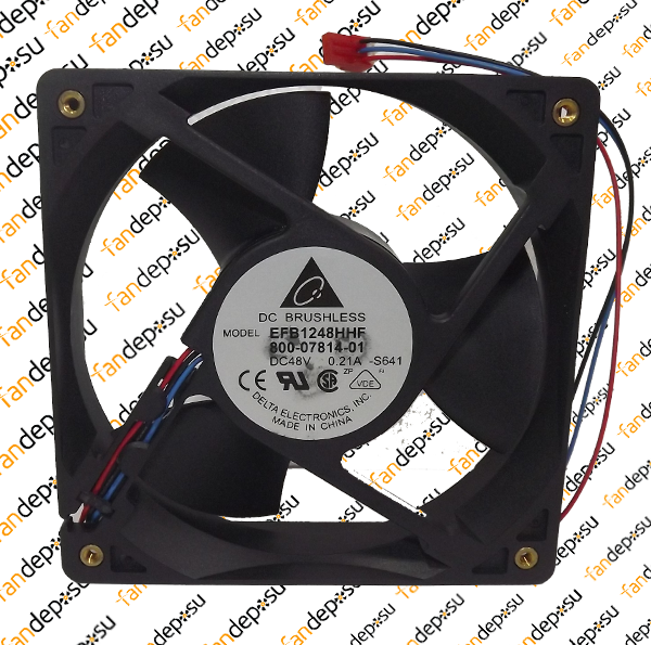 DELTA EFB1248HHF-800-07814-01   120x120X32mm  48V DC 0.21A  PLASTİK KASA PLASTİK KANAT FAN