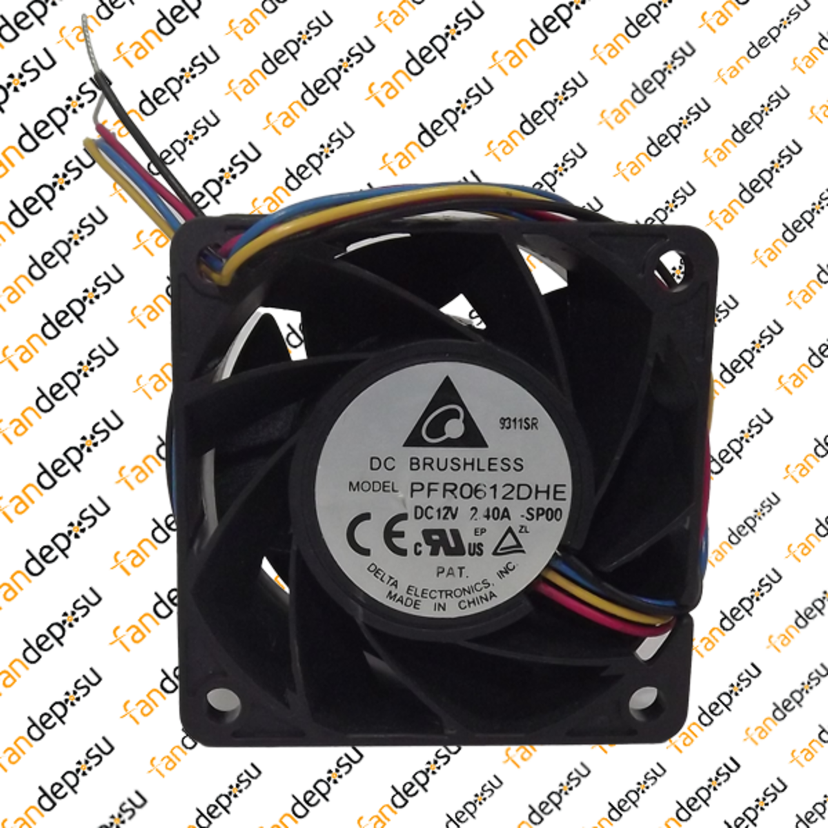 DELTA PFR0612DHE   60x60x38mm 12V DC 2.40A  PLASTİK KASA PLASTİK KANAT FAN