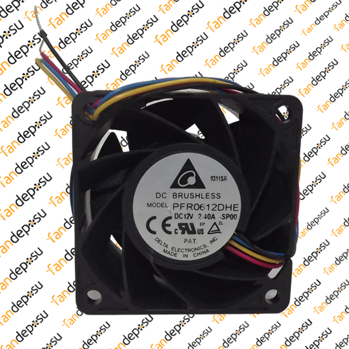 DELTA PFR0612DHE   60x60x38mm 12V DC 2.40A  PLASTİK KASA PLASTİK KANAT FAN