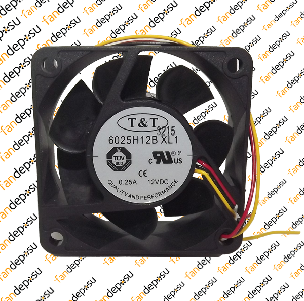 ORION 6025H12BXL1  60x60x25mm  12V DC  0.25A  PLASTİK KASA PLASTİK KANAT FAN