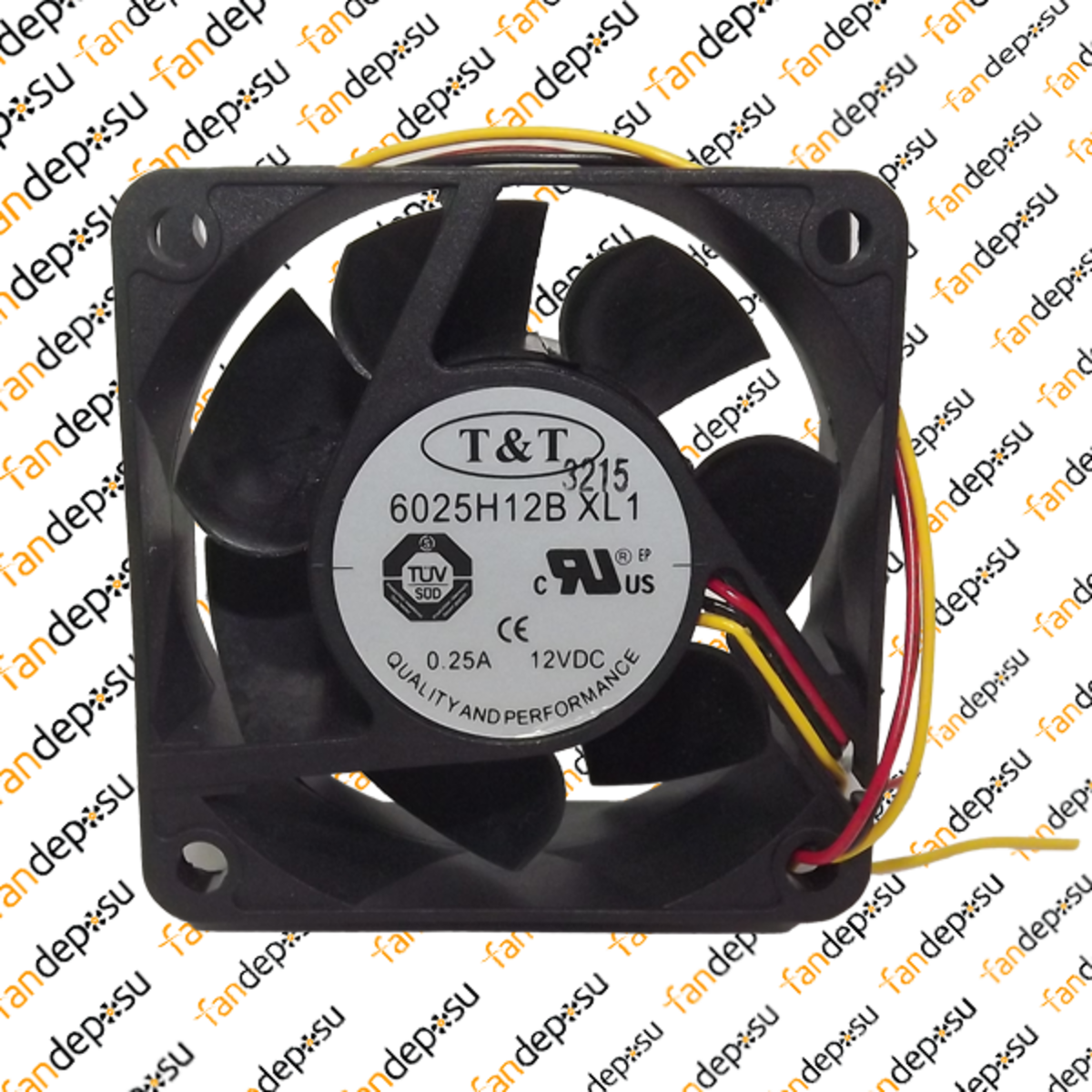 ORION 6025H12BXL1  60x60x25mm  12V DC  0.25A  PLASTİK KASA PLASTİK KANAT FAN