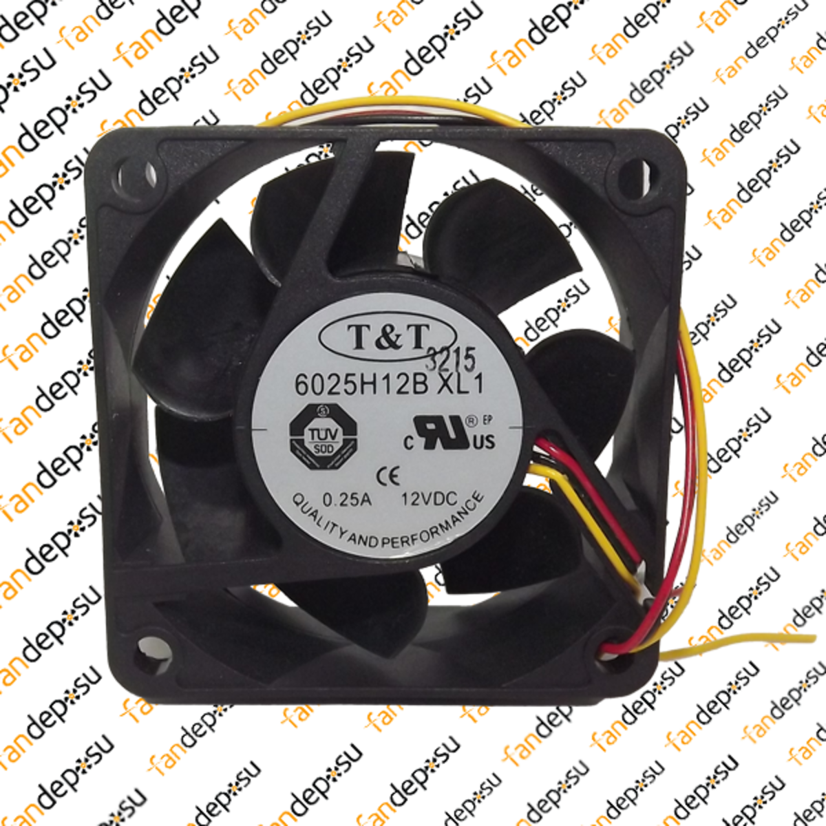 ORION 6025H12BXL1  60x60x25mm  12V DC  0.25A  PLASTİK KASA PLASTİK KANAT FAN