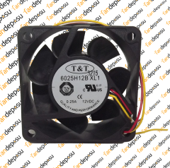 ORION 6025H12BXL1  60x60x25mm  12V DC  0.25A  PLASTİK KASA PLASTİK KANAT FAN