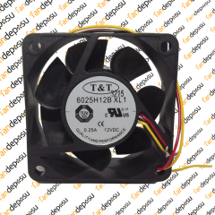 ORION 6025H12BXL1  60x60x25mm  12V DC  0.25A  PLASTİK KASA PLASTİK KANAT FAN