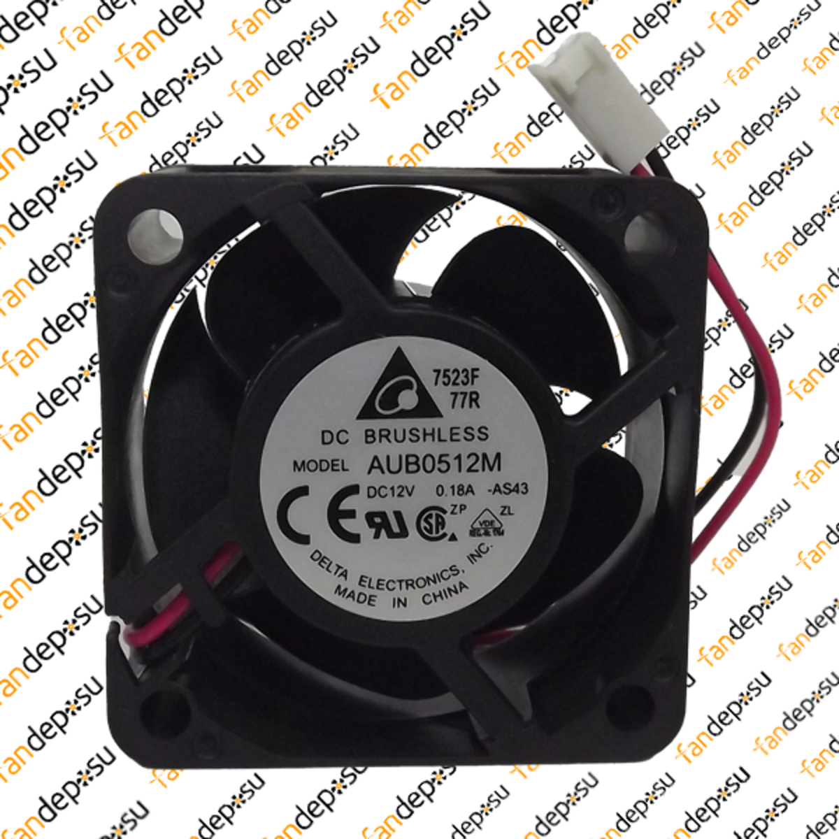 DELTA AUB0512M  50x50x25mm 12V DC 0.18A  PLASTİK KASA PLASTİK KANAT FAN