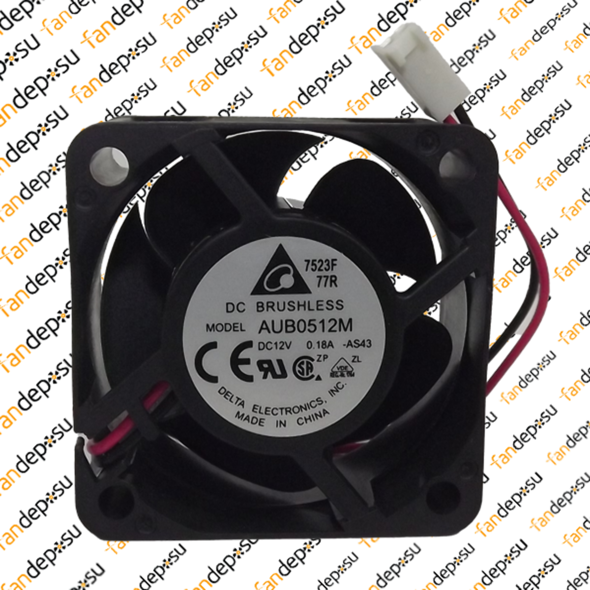 DELTA AUB0512M  50x50x25mm 12V DC 0.18A  PLASTİK KASA PLASTİK KANAT FAN