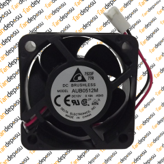 DELTA AUB0512M  50x50x25mm 12V DC 0.18A  PLASTİK KASA PLASTİK KANAT FAN
