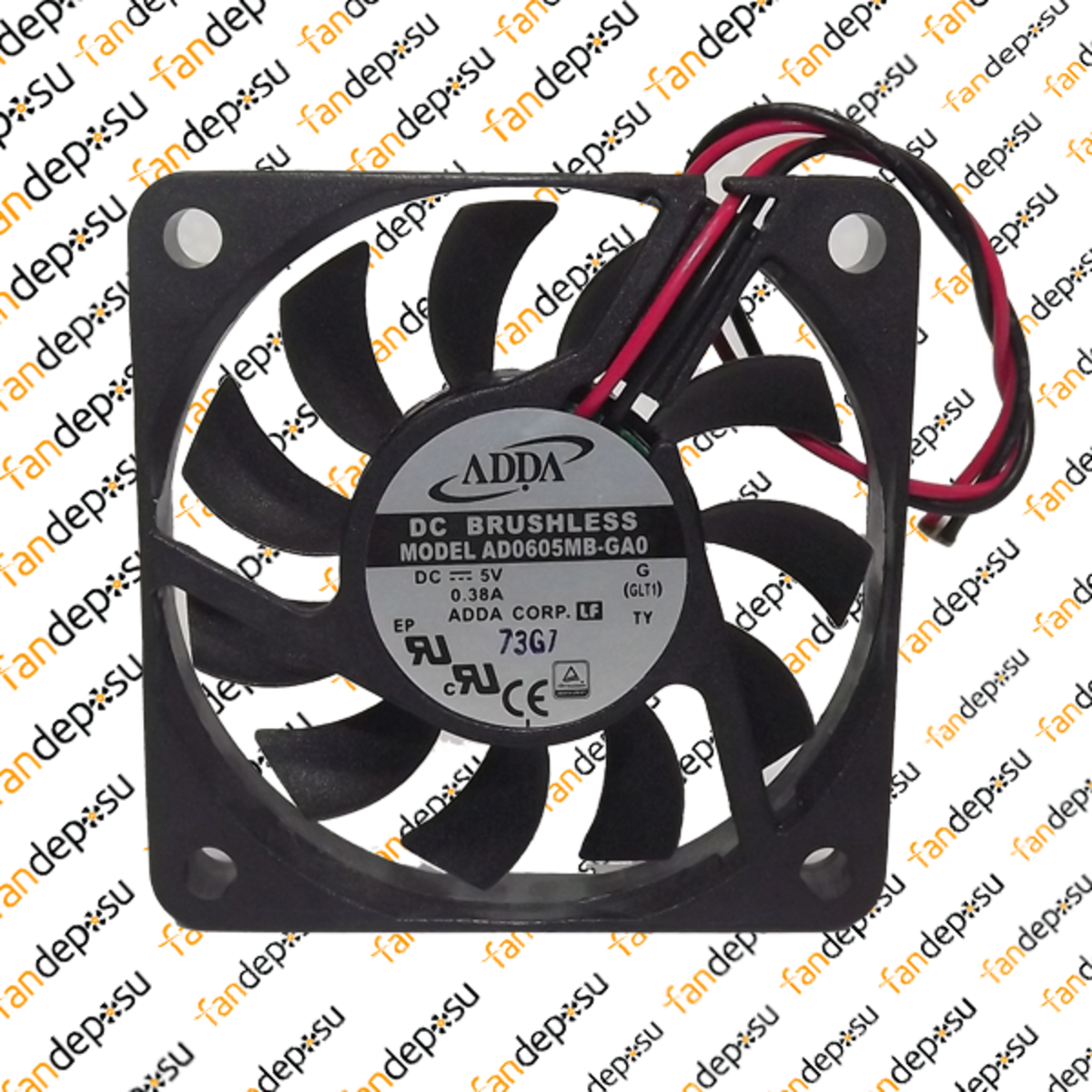 ADDA AD0605MB-GA0  60x60x10mm  5V DC 0.38A  PLASTİK KASA PLASTİK KANAT FAN