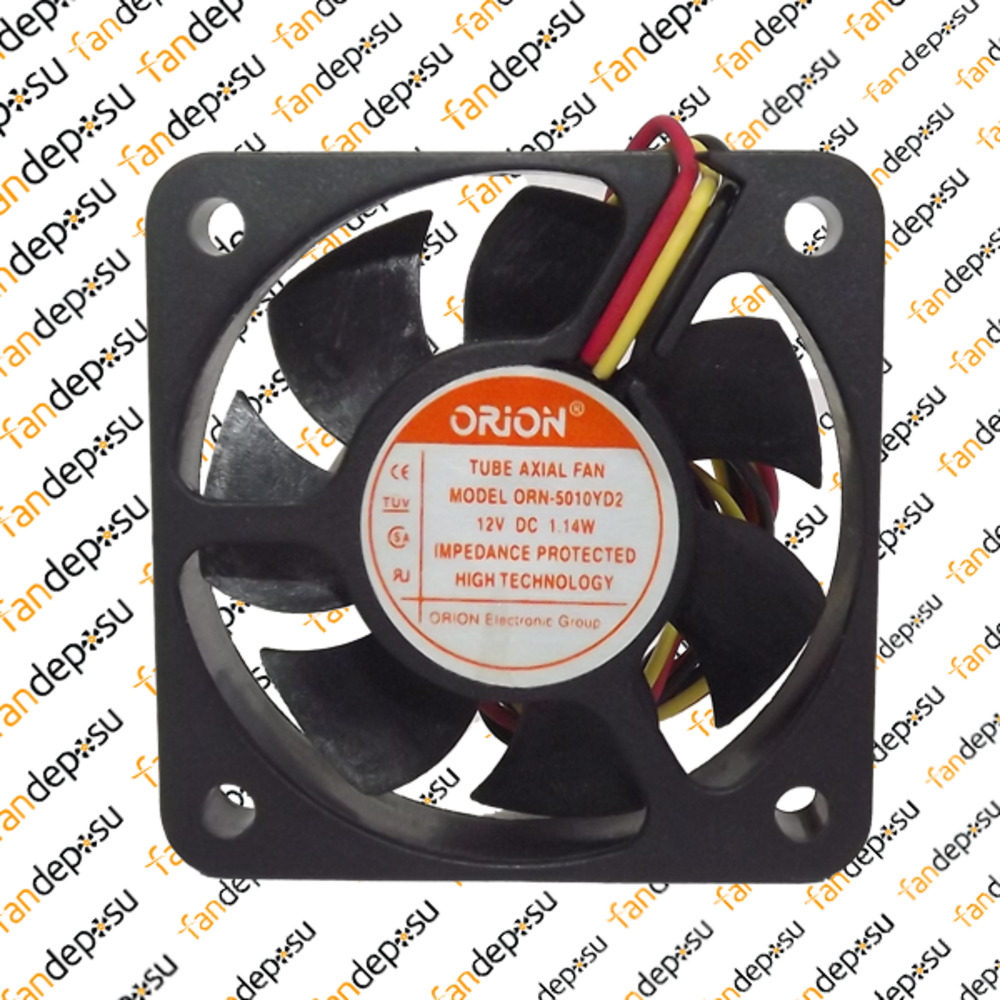 ORION ORN-5010YD2  50x50x10mm  12V DC  1.14W  PLASTİK KASA PLASTİK KANAT FAN