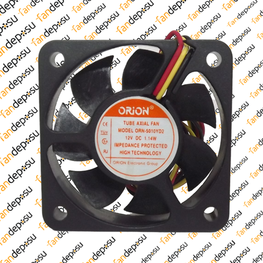 ORION ORN-5010YD2  50x50x10mm  12V DC  1.14W  PLASTİK KASA PLASTİK KANAT FAN