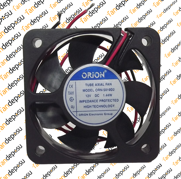 ORION ORN-5010D2  50x50x10mm 12V DC 1.44W  PLASTİK KASA PLASTİK KANAT FAN