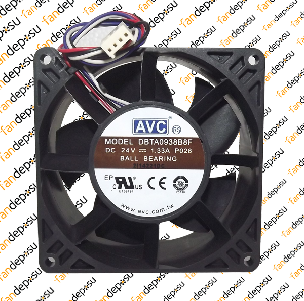 AVC DBTA0938B8F  92x92x38mm  24V DC  1.33A  PLASTİK KASA PLASTİK KANAT FAN