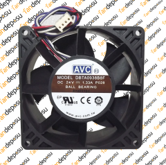 AVC DBTA0938B8F  92x92x38mm  24V DC  1.33A  PLASTİK KASA PLASTİK KANAT FAN