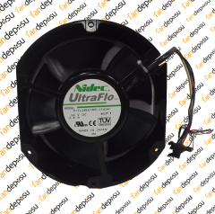 NİDEC X17L24BS1M5-07A041    172x150x51mm  24V DC 3.8A  METAL KASA PLASTİK KANAT FAN