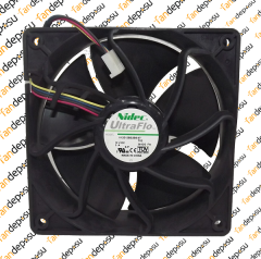 NİDEC V12E12BS2B5-07   120x120x38mm  12V DC 3A  PLASTİK KASA PLASTİK KANAT FAN