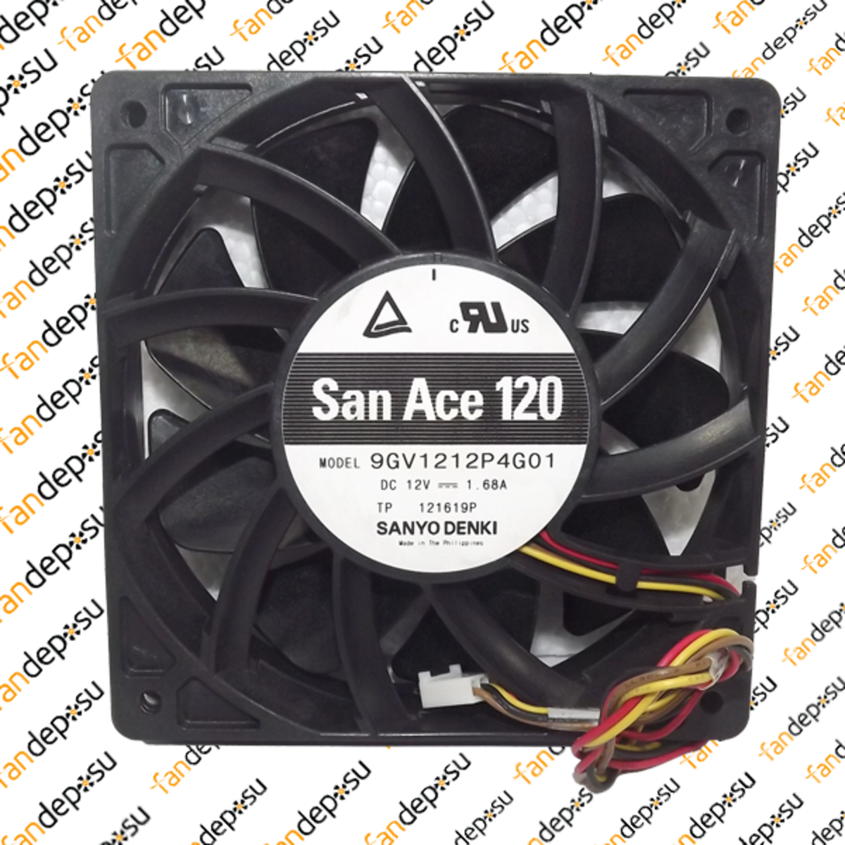 SANYO DENKİ SAN ACE 9GV1212P4G01   120x120x25mm  12V DC  1.68A  PLASTİK KASA PLASTİK KANAT FAN