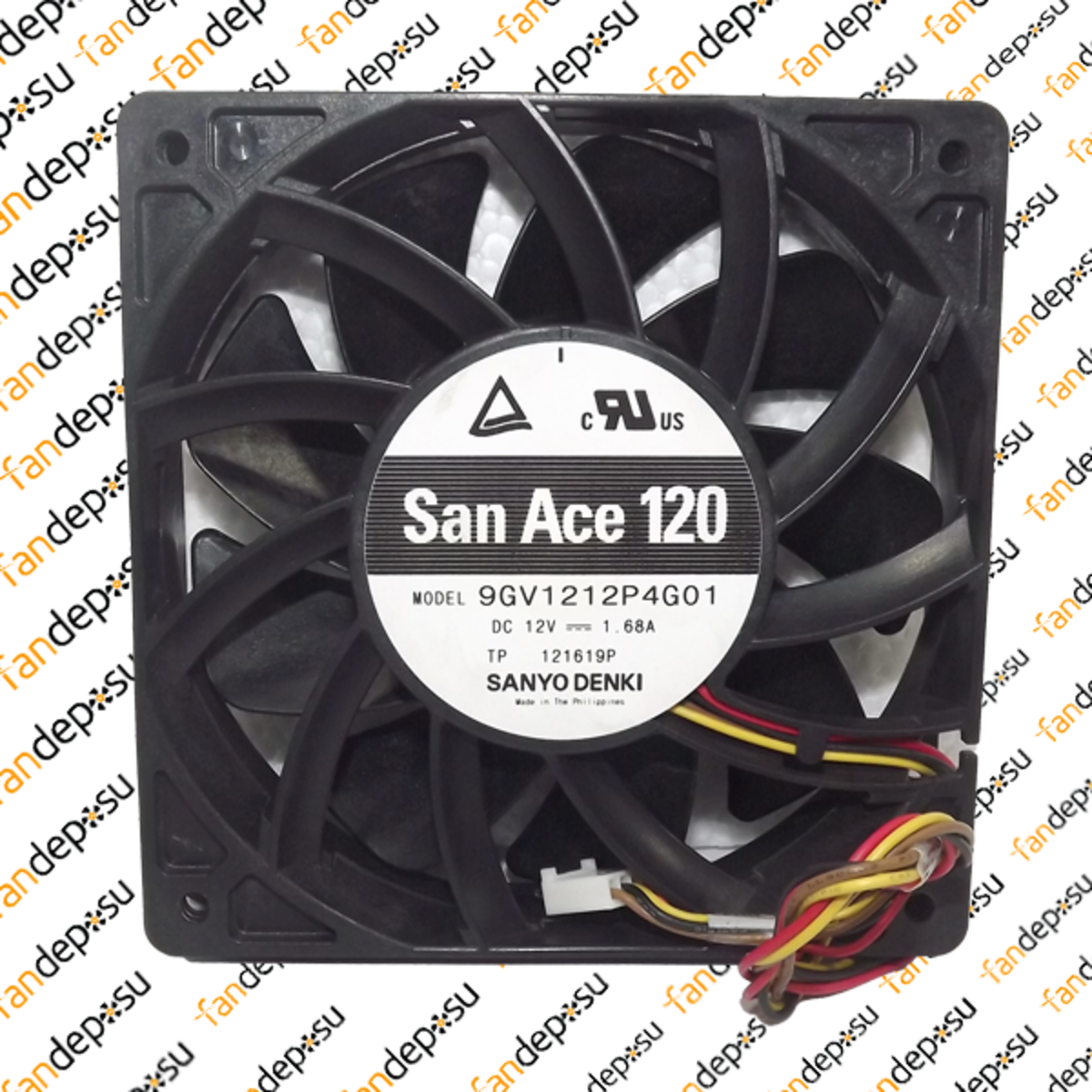 SANYO DENKİ SAN ACE 9GV1212P4G01   120x120x25mm  12V DC  1.68A  PLASTİK KASA PLASTİK KANAT FAN