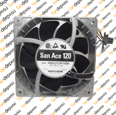 SANYO DENKİ SAN ACE 9SG1212P1G06   120x120x38mm  12V DC 4.00A  METAL KASA PLASTİK KANAT FAN