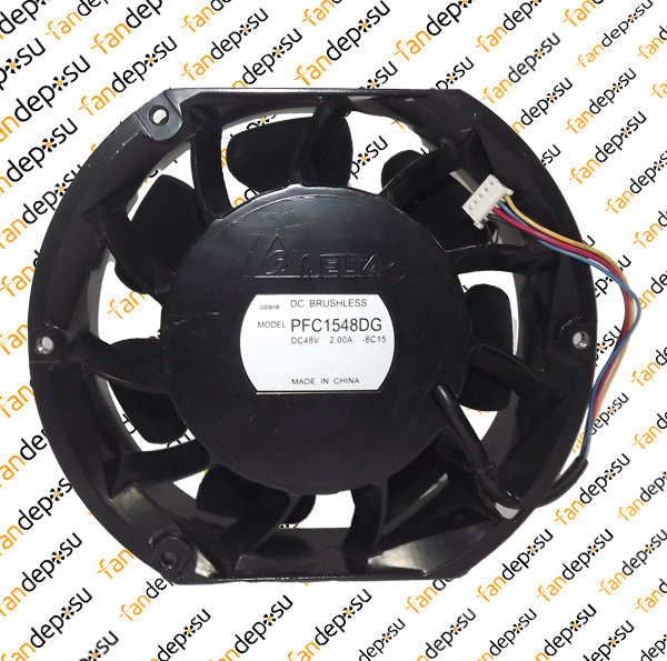 DELTA PFC1548DG   172x150x50mm  48V DC  2A  METAL KASA PLASTİK KANAT FAN
