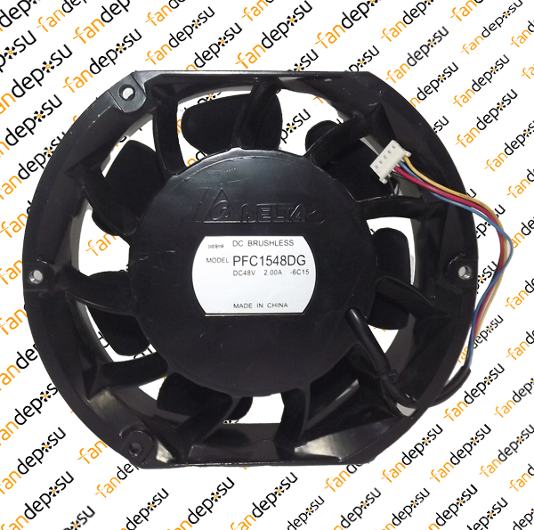 DELTA PFC1548DG   172x150x50mm  48V DC  2A  METAL KASA PLASTİK KANAT FAN
