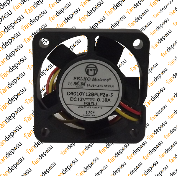 PELKO D4010Y12BPLP2a-5   40x40x10mm 12V DC 0.18A PLASTİK KASA PLASTİK KANAT FAN