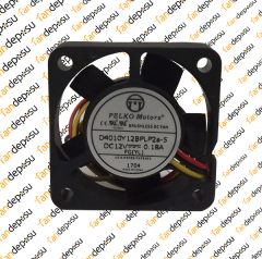 PELKO D4010Y12BPLP2a-5   40x40x10mm 12V DC 0.18A PLASTİK KASA PLASTİK KANAT FAN