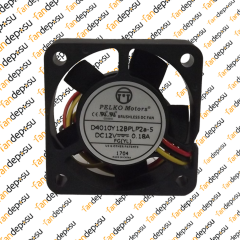 PELKO D4010Y12BPLP2a-5   40x40x10mm 12V DC 0.18A PLASTİK KASA PLASTİK KANAT FAN