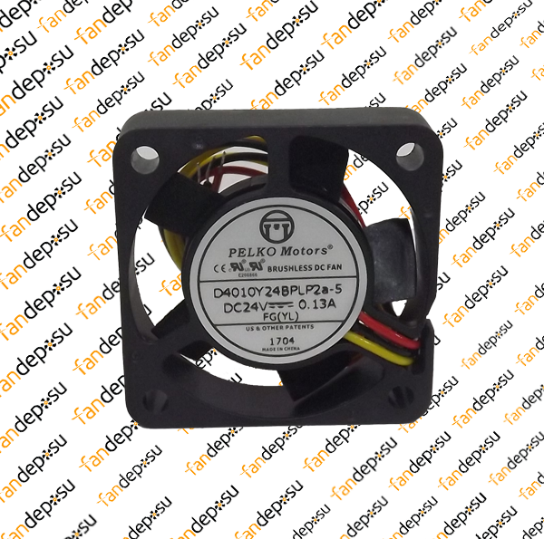 PELKO D4010Y24BPLP2a-5 40x40x10mm 24V DC 0.13A PLASTİK KASA PLASTİK KANAT FAN