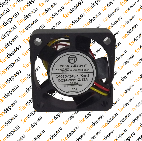 PELKO D4010Y24BPLP2a-5 40x40x10mm 24V DC 0.13A PLASTİK KASA PLASTİK KANAT FAN