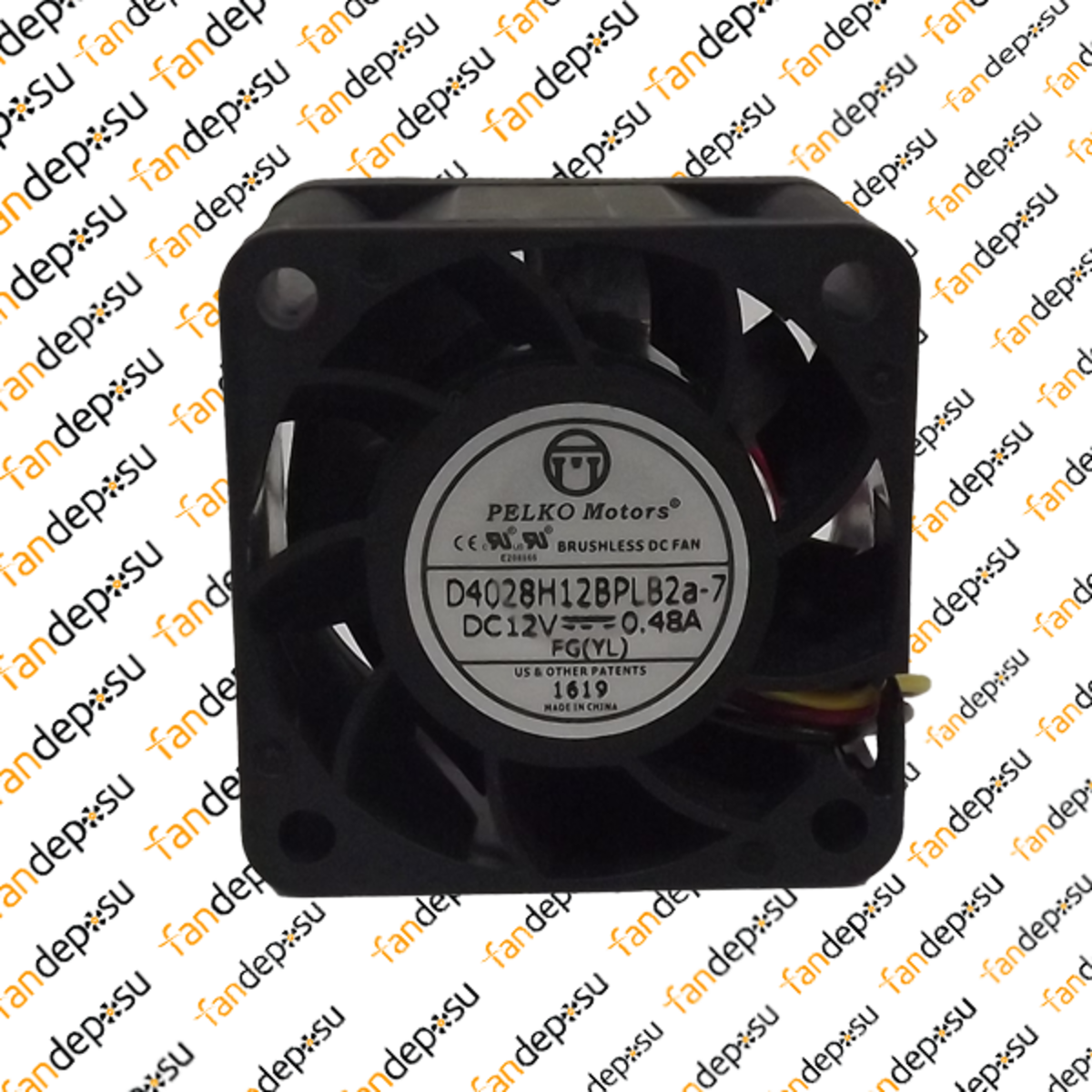 PELKO D4028H12BPLB2a-7 40x40x28mm 12V DC 0.48A PLASTİK KASA PLASTİK KANAT FAN